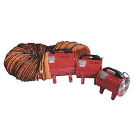 12 FAN AIR BLOWER MOVER C/W DUCTING HOSE